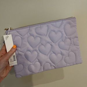 Stoney Clover Lane Puffy Heart Flat Pouch